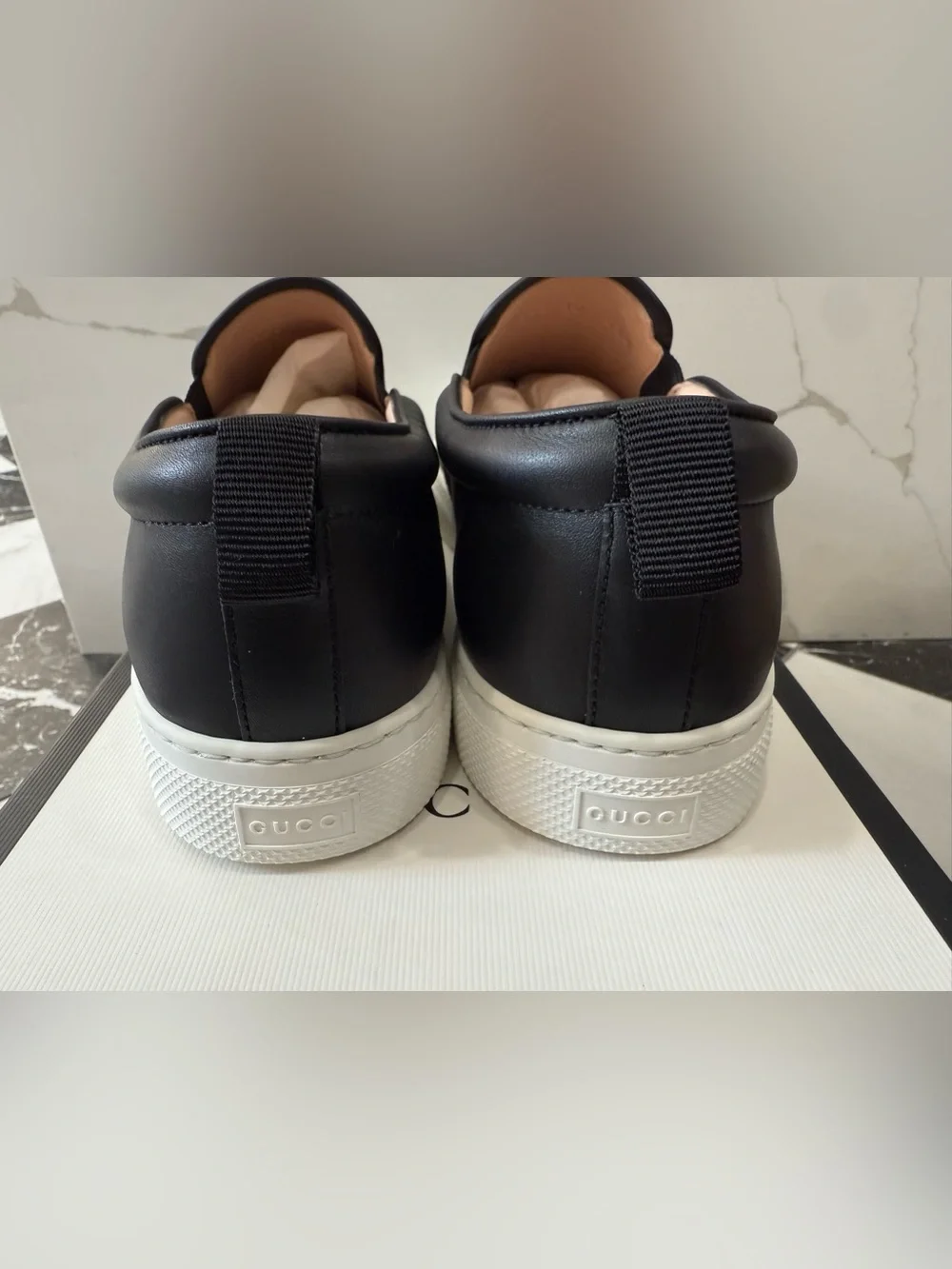 Gucci GG Supreme Men’s Slip On Sneakers